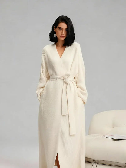 ONE SIZE FITS ALL Waist Shaping Plush Robe | [COZY Soft Plush Feel]