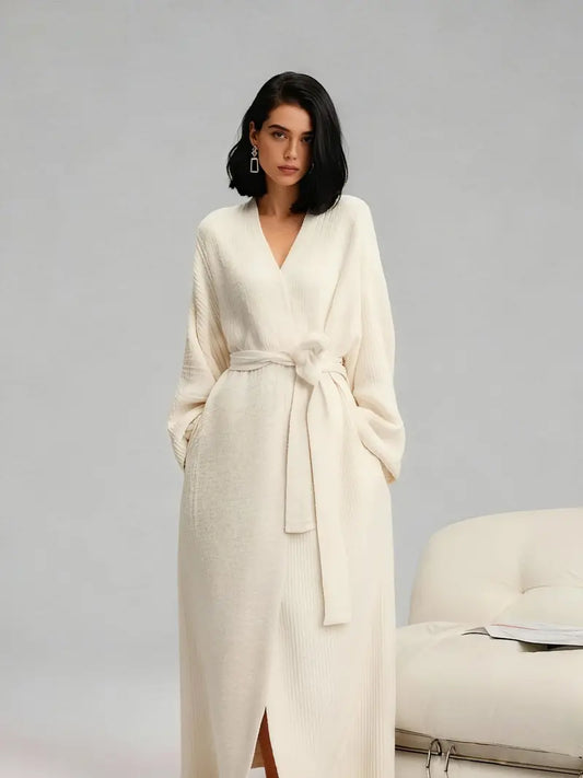 ONE SIZE FITS ALL Waist Shaping Plush Robe | [COZY Soft Plush Feel]