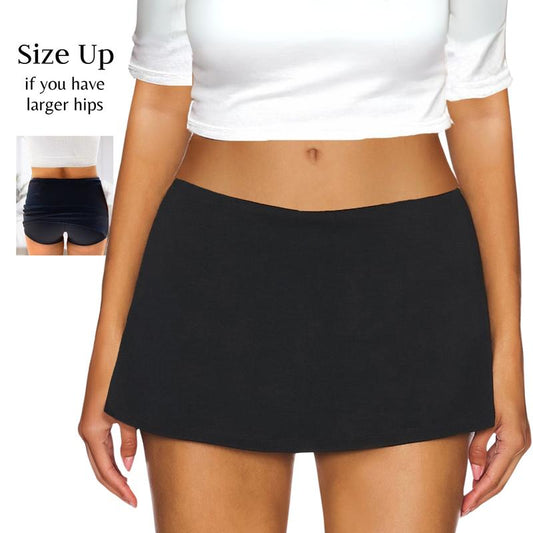 Micro Mini Skirt with Built-in Shorts