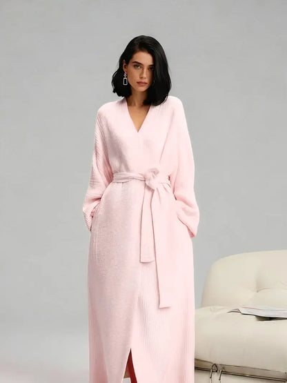 ONE SIZE FITS ALL Waist Shaping Plush Robe | [COZY Soft Plush Feel]