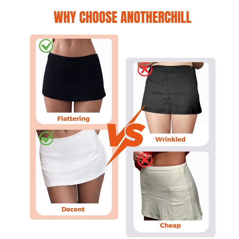 Micro Mini Skirt with Built-in Shorts
