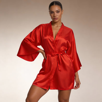 Satin Intimates Robe Cover Up