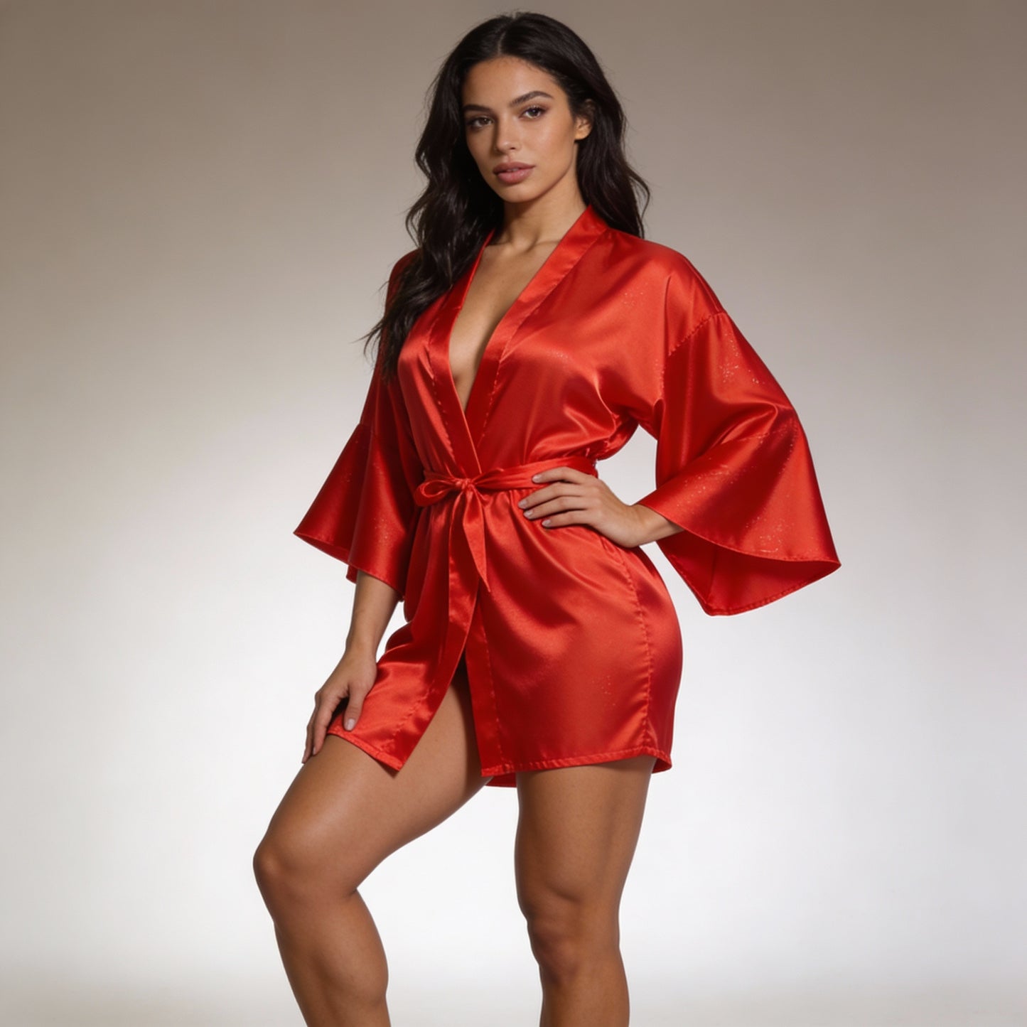 Satin Intimates Robe Cover Up